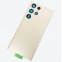 Samsung S23 Ultra / SM-S918 B (Premium) Cream White (Белый) Стеклянная крышка в сборе с окошками камеры (Артик.ГС-546)