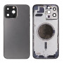 iPhone 13Pro (Premium) Black (Черный) (CE/RU/A) (С надписью) Корпус (Артикул.ГС-527-7)