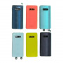 Samsung S10 E / SM-G970 F (Premium) Blue (Синий) Стеклянная крышка в сборе с окошками камеры (Артикул.ГС-572)