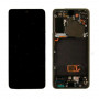 Samsung S21 5G/G991 F Черный (Black) (ORG/Переклейка) дисплей в рамке (Артик.196)