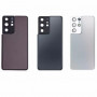 Samsung S21 Ultra / SM-G998 B (Premium) Phantom Silver (Серебряный) Стеклянная крышка в сборе с окошками камеры (Артик.ГС-545)