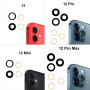 iPhone 11G/12G/12Mini (2in1) (Верхний+Нижний) стекло камеры (Артик.ГС-756)