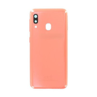 Samsung A20 E/A202 F Orange (Оранжевый) Крышка в сборе с окошками камеры (Артик.ГС-551) Samsung A20 E/A202 F Orange (Оранжевый) Крышка в сборе с окошками камеры (Артик.ГС-551)