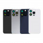 iPhone 15Pro (Premium) Blue Titanium (Синий титан) Big (Большой вырез) (Оригинальная коллаборация) Крышка в сборе с окошками камеры (Артик.ГС-509-3)