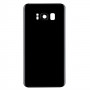 Samsung S8 / SM-G950 F (Premium) Midnight Black (Черный) Стеклянная крышка в сборе с окошками камеры  (Артикул.ГС-571)