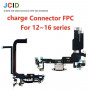 JCID iPhone 16ProMax Black (Черный) (Разъем) Нижний Шлейф (Артик.ГС-742)