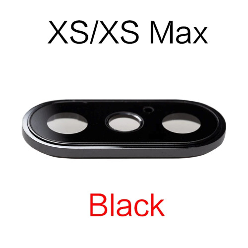 iPhone Xs / XsMax black стекло камеры в рамке (Артик.ГС-754)