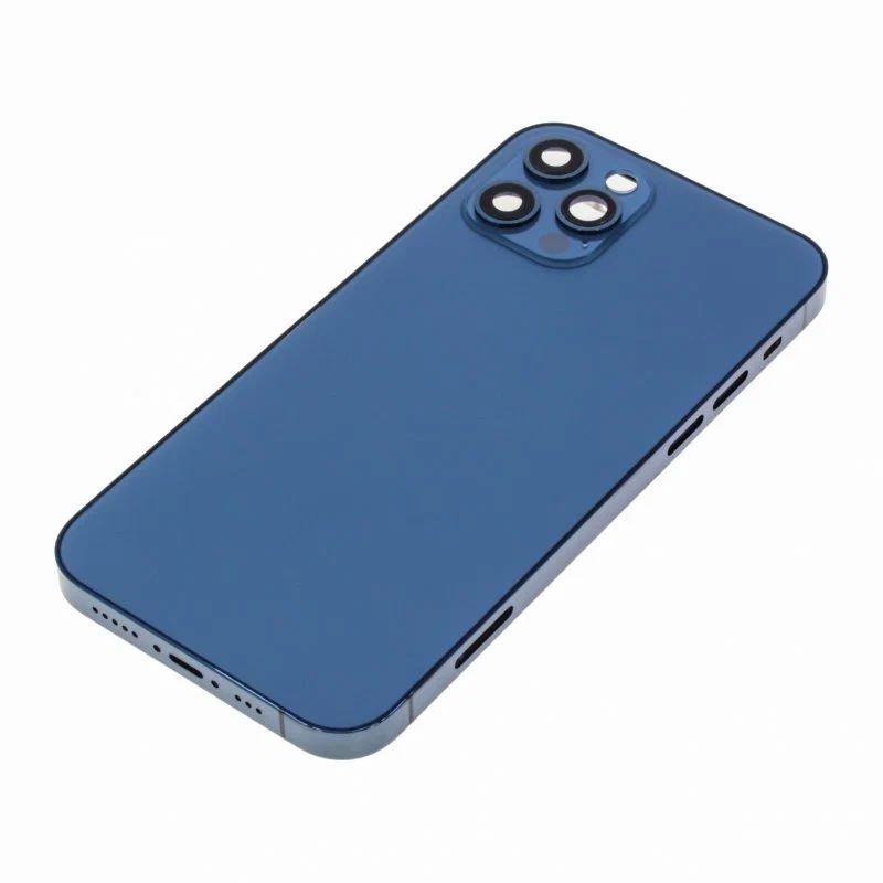 iPhone 12Pro (Premium) Pacific Blue (Синий) (CE/RU/A) (С надписью) Корпус (Артикул.ГС-527-6)