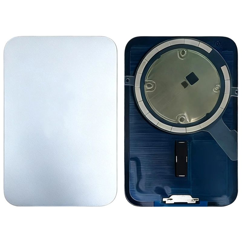 iPhone 17Pro (Premium) Silver / White (Серебряный / Белый) Стеклянная крышка в сборе MagSafe (Артик.ГС-509-1)