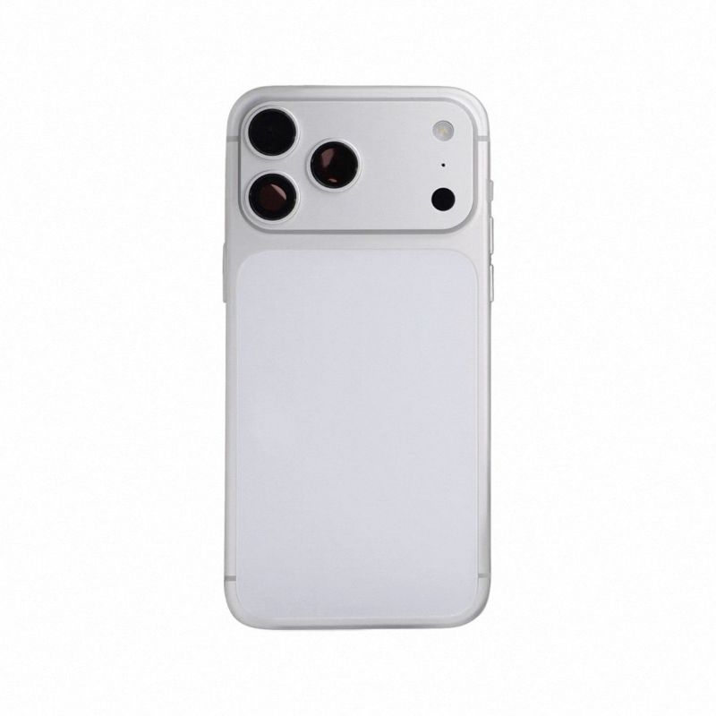 iPhone 17Pro (Premium) (1 SIM) Silver / White (Серебряный / Белый) (CE/RU/A) (С надписью) Корпус (Артикул.ГС-593)