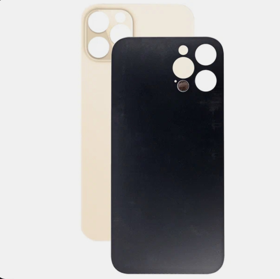 iPhone 12ProMax (HQ) Gold (Золотой) Big (Большой вырез) Крышка (Артикул.ГС-527-4)