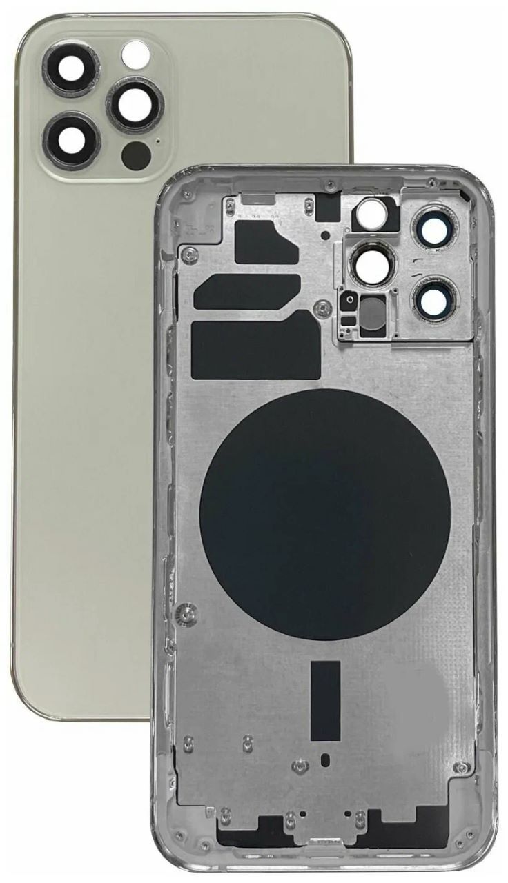 iPhone 12Pro White (Белый) (CE/RU/A) (С надписью) Корпус (Артикул.ГС-527-6)